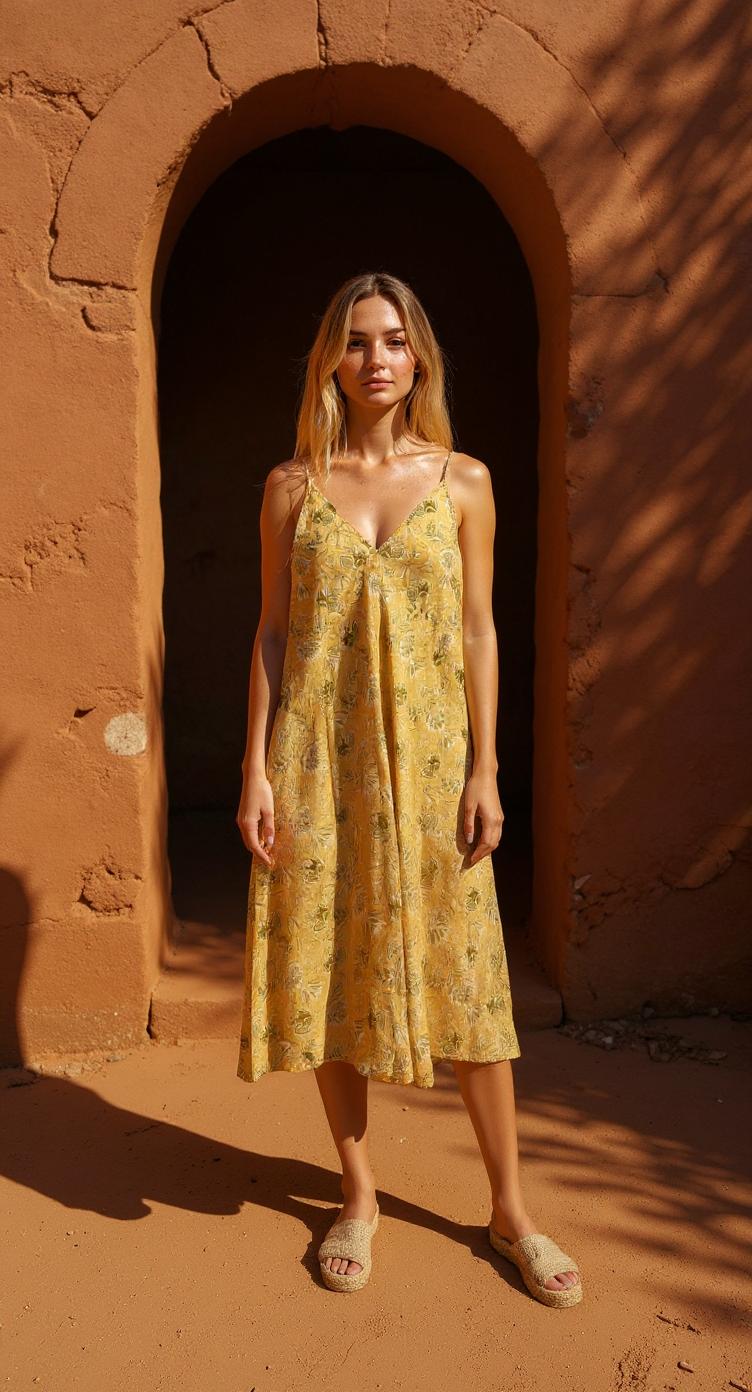 Long Strap Dress "Savani