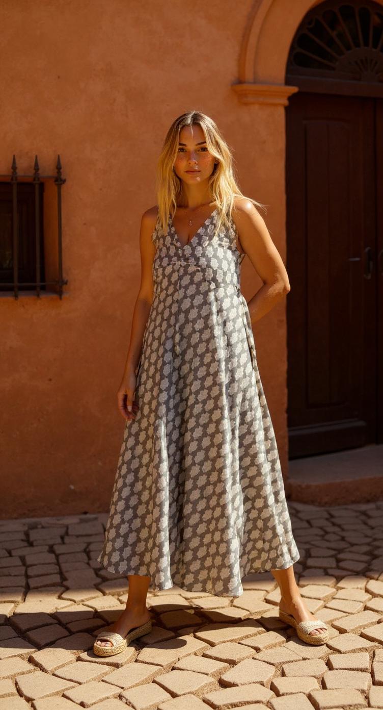 Long Strap Dress "Kalyan"