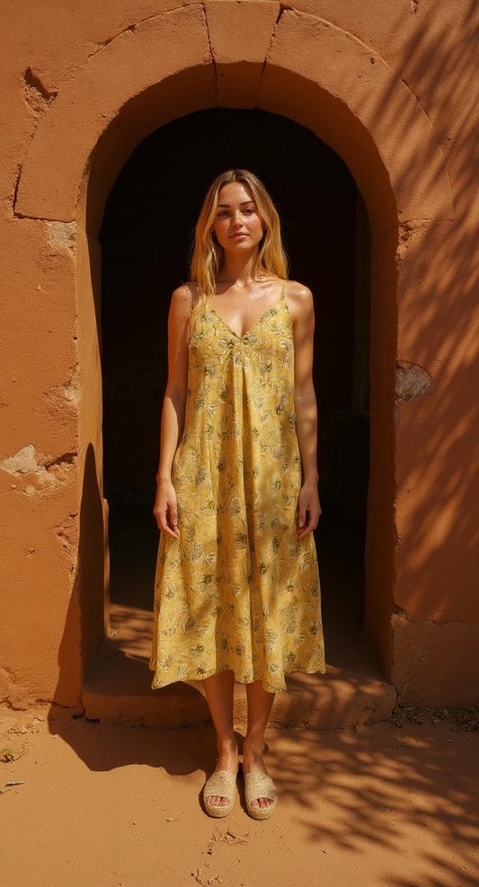 Long Strap Dress "Savani
