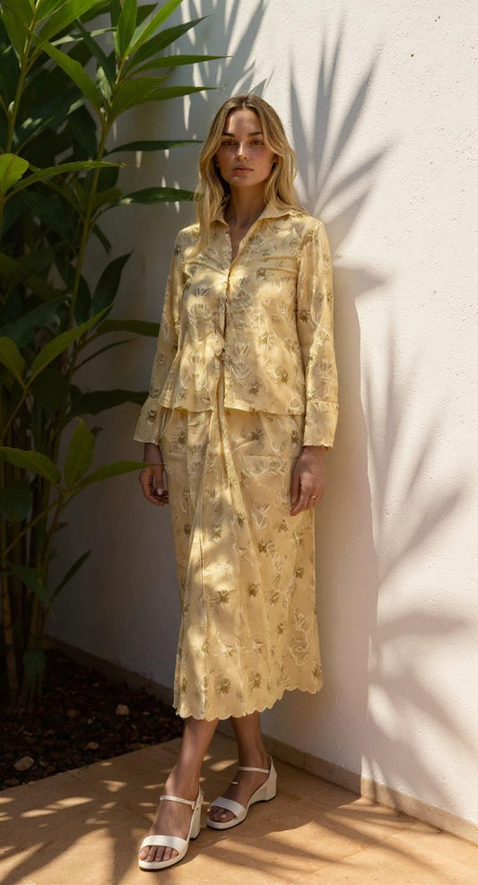 Shirt and Skirt Set "Bhairav"