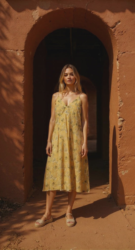 Long Strap Dress "Savani