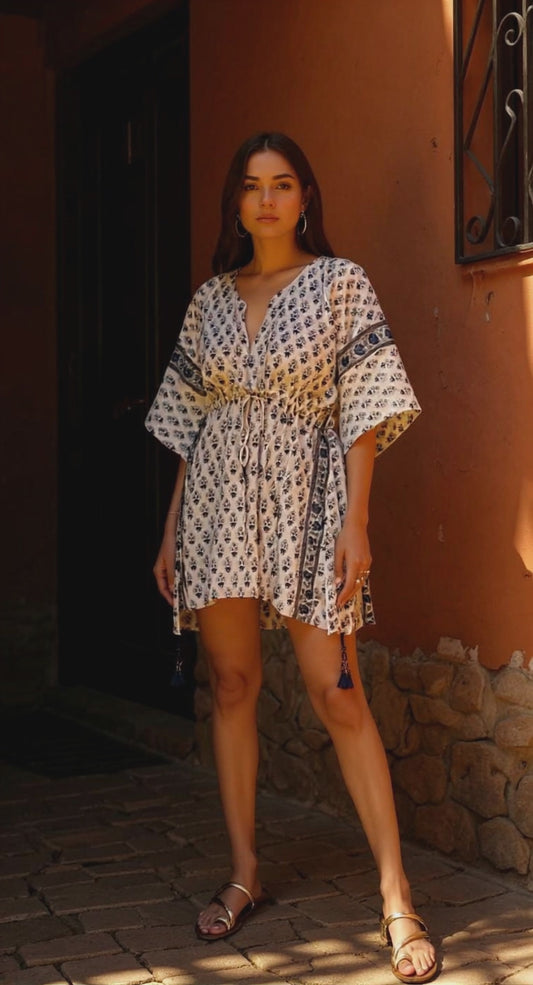 Short Kaftan Dress "Aghora"